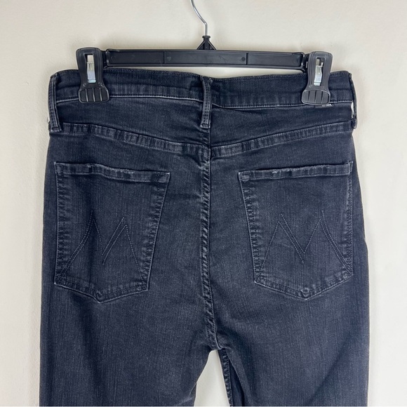 Mother Jeans High Waisted Rider Ankle Denim Jeans in Not Guilty Black Size 30 - Picture 7 of 10
